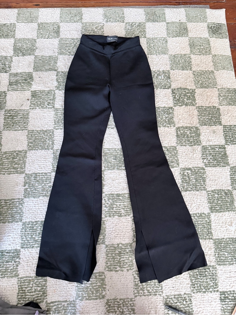 Aritzia Black Flared Dress Pants